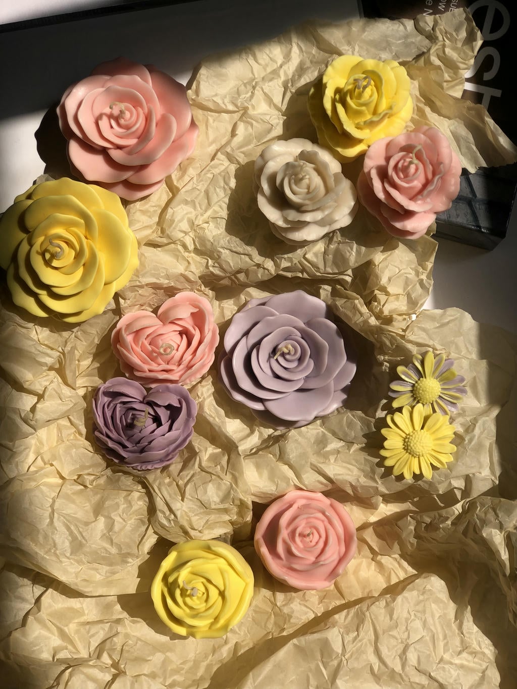 شمع گل دکوری
