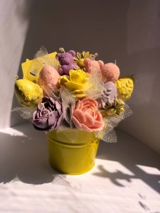 باکس شمع گل مدل رینبو